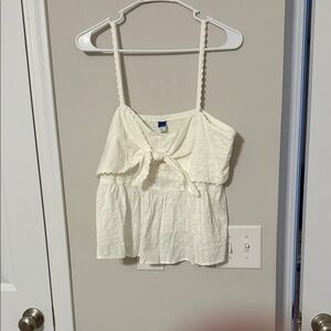 Old Navy Ivory Camisole with Bow Detail
